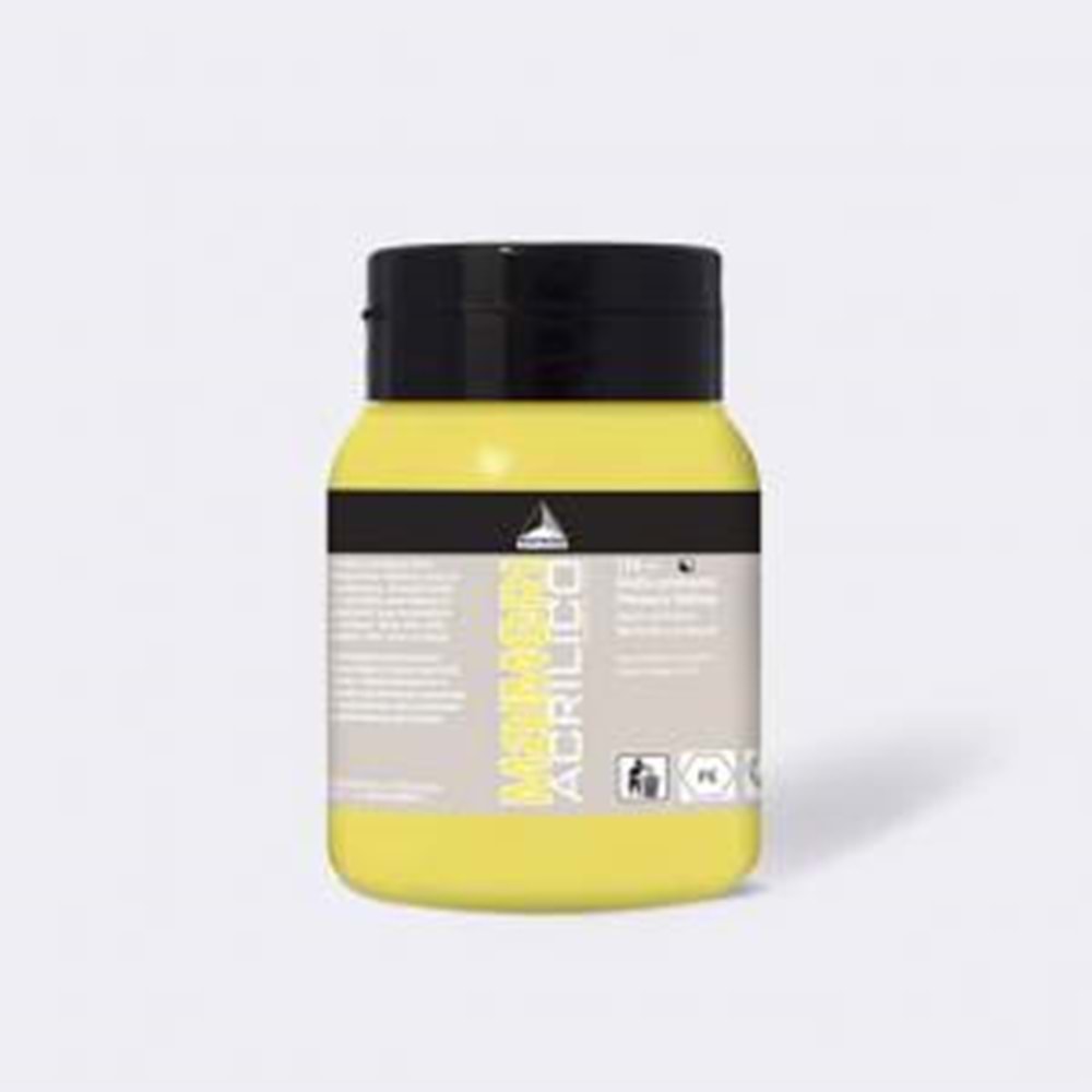 Maimeri Acrilico Akrilik Boya 500ml No: 112 Permanent Lemon Yellow