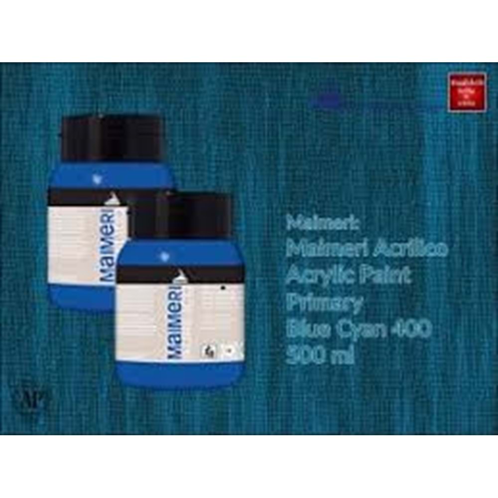 Maimeri Acrilico Akrilik Boya 500ml No: 400 Primary Blue Cyan