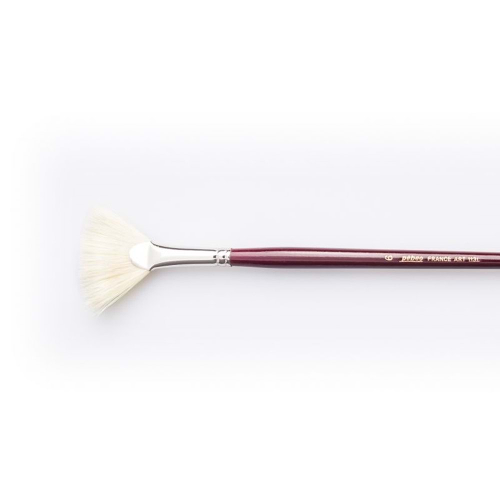 Pebeo Seri 113L Doğal Kıl Yelpaze Fırça No:6