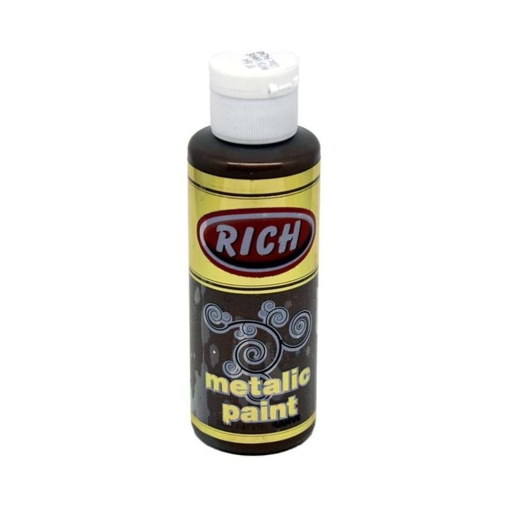 Rich Akrilik Boya Metalik 120 cc Antik Kahve 0864