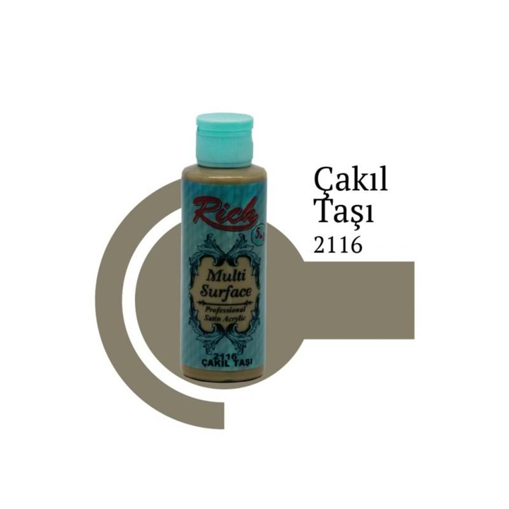 Rich Multi Surface Akrilik Boya 120ml 2116 Çakıl Taşı