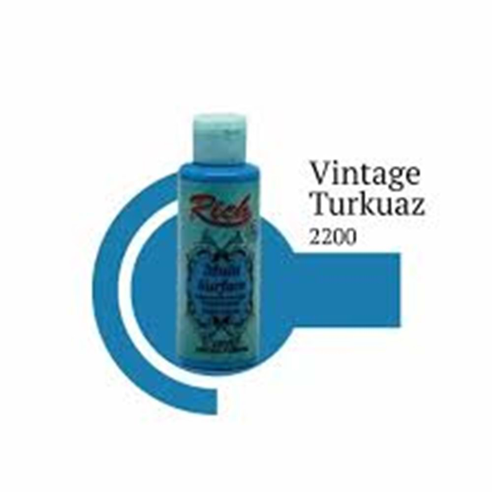 Rich Multi Surface Akrilik Boya 120ml 2200 Vintage Turkuaz