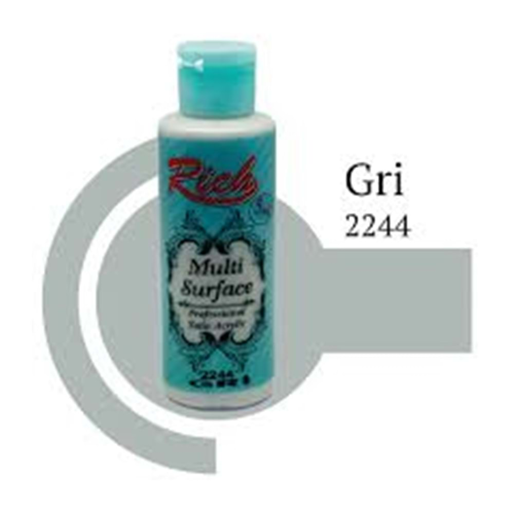 Rich Multi Surface Akrilik Boya 120ml 2244 Gri