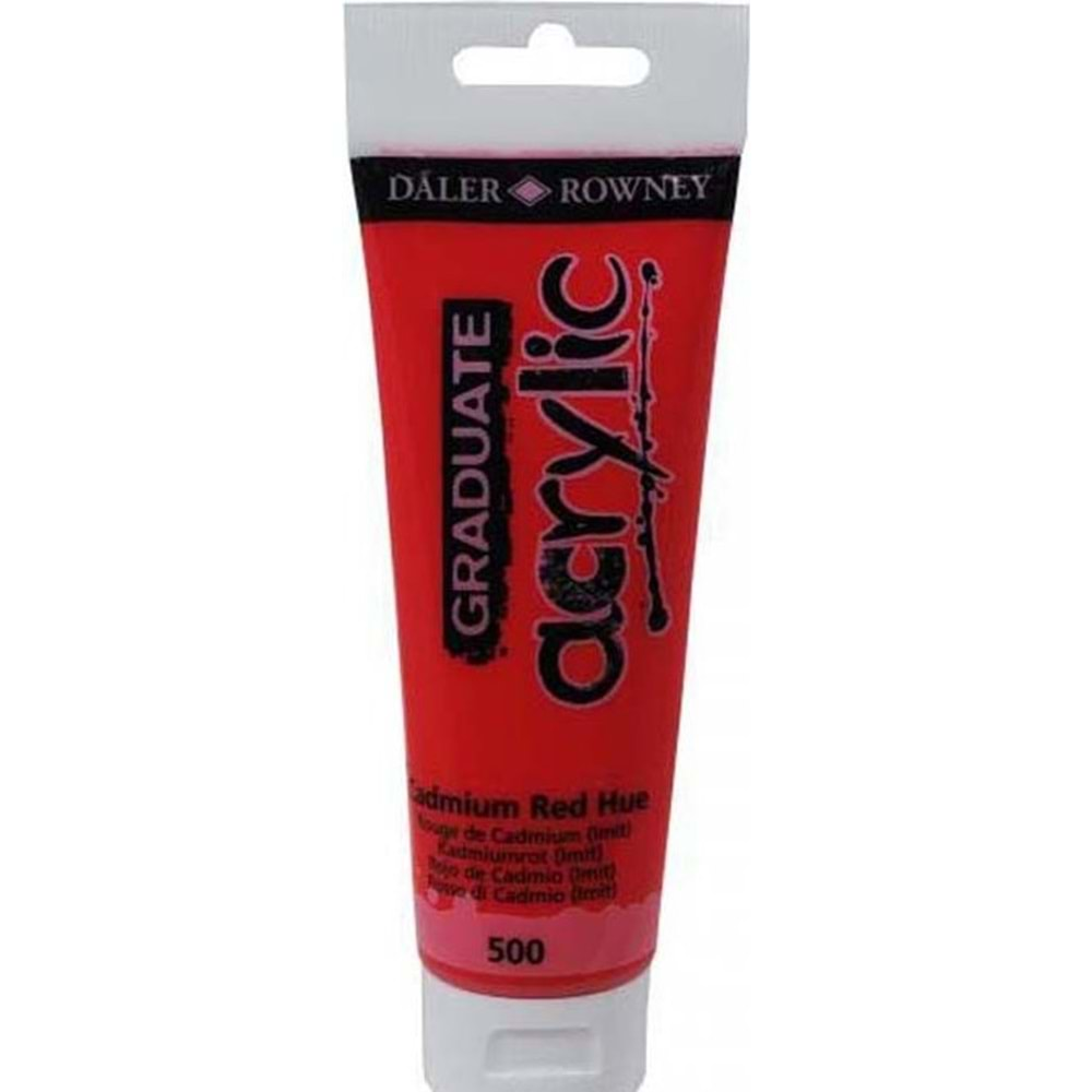 Daler Rowney Graduate Akrilik Boya 120 ml Cadmium Red Hue 500