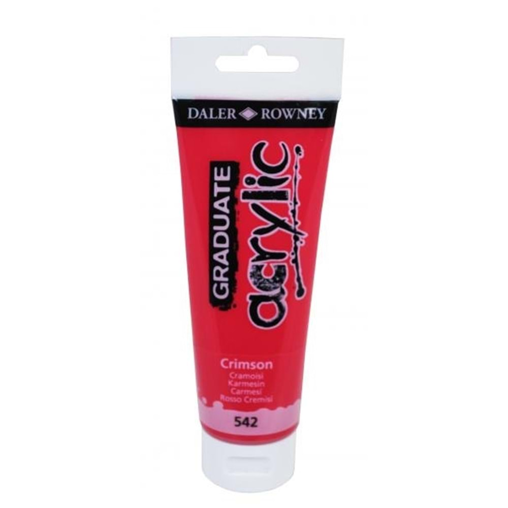 Daler Rowney Graduate Akrilik Boya 120 ml Crimson 542