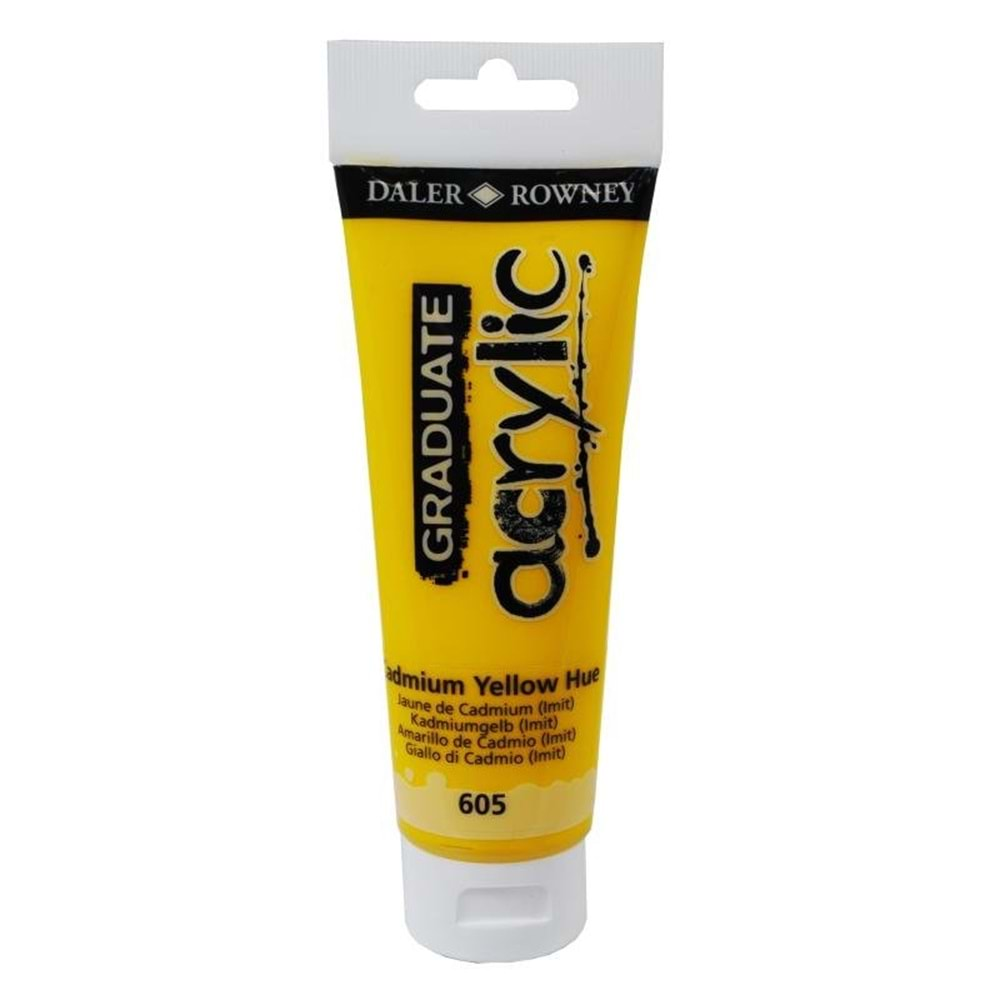 Daler Rowney Graduate Akrilik Boya 120 ml Cadmium Yellow Hue 605