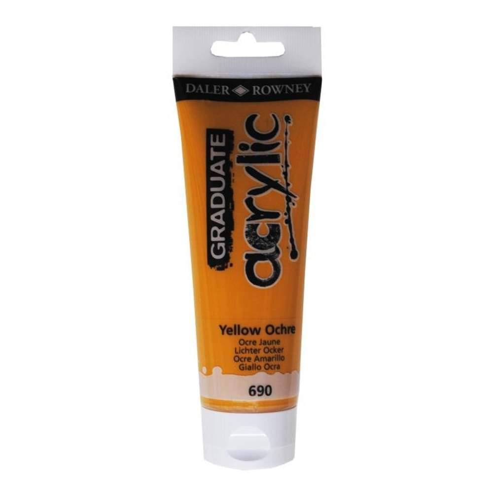 Daler Rowney Graduate Akrilik Boya 120 ml Yellow Ochre 690