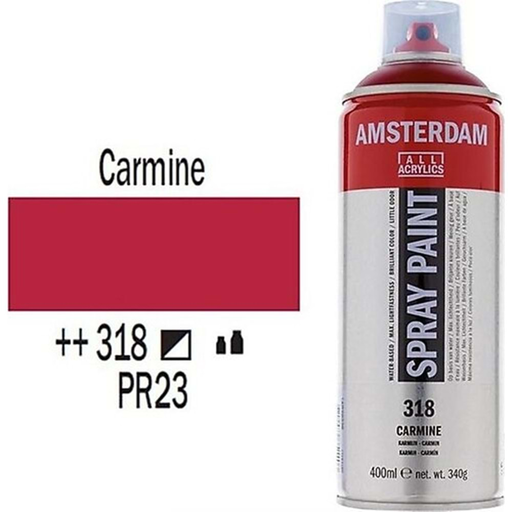 Talens Amsterdam Akrilik Sprey Boya 400ml Carmine 318