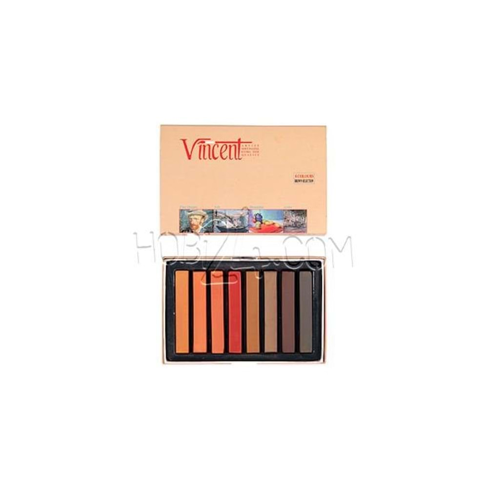 Vincent Soft Pastel, Kahverengi Tonlar 8 Renk