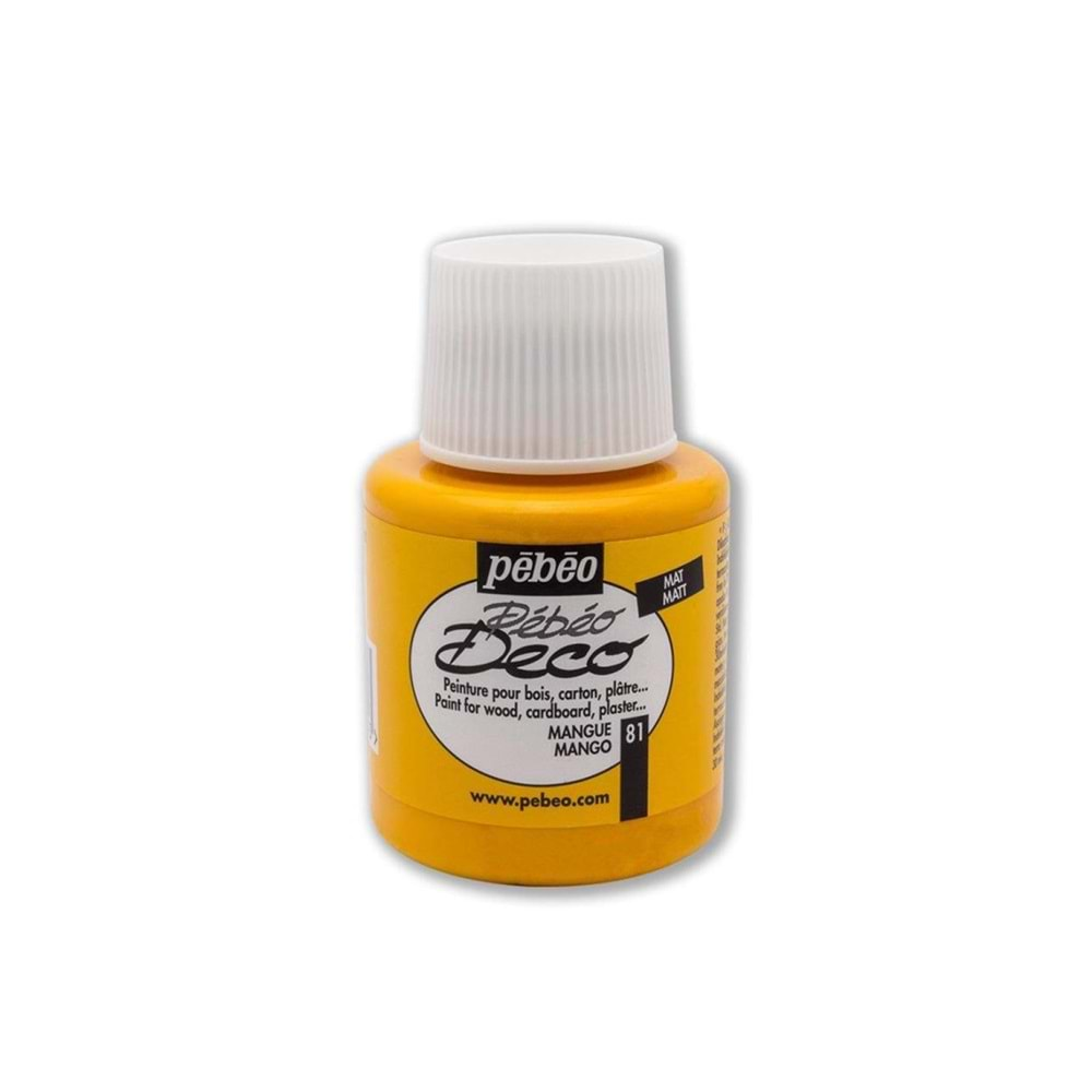 Pebeo Deco Mat Tüm Yüzey Boyası 110 Ml 81 Mangue