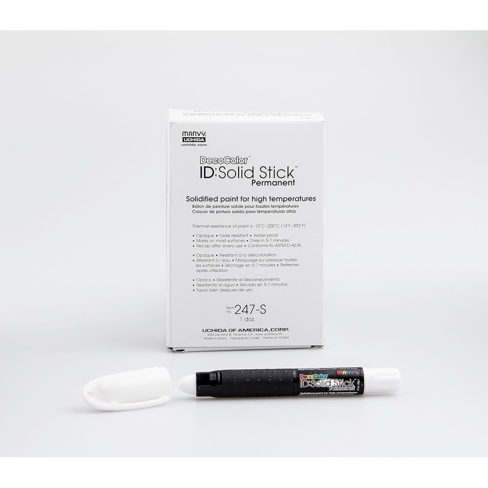 Marvy 247 Stick İşaretleme Markörü Solid Stick Beyaz