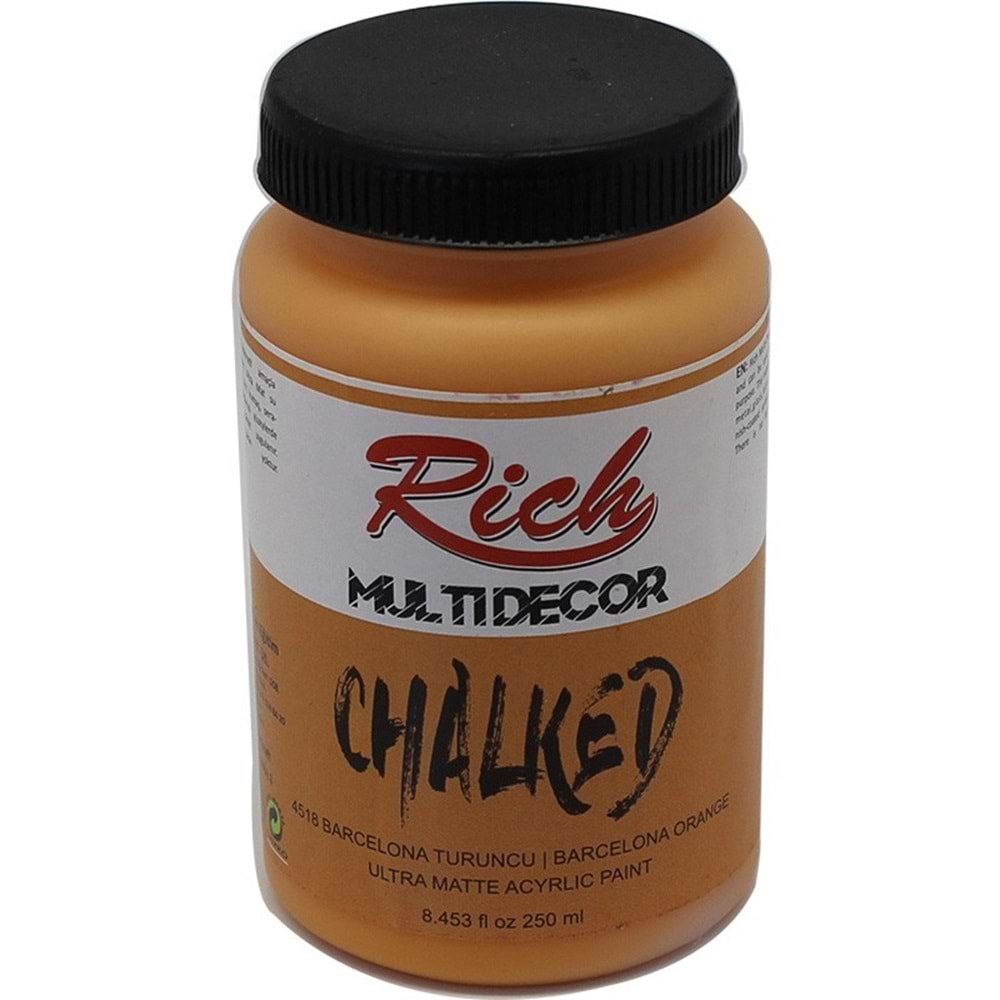 Rich Multi Decor Chalked Boya 250 Ml Barcelona Turuncu 4518