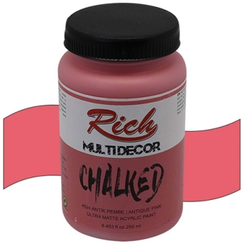 Rich Multi Decor Chalked Boya 250 Ml Antik Pembe 4524