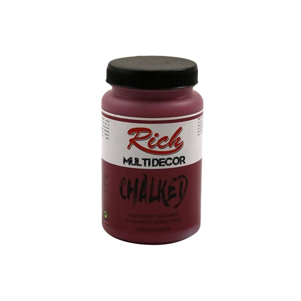 Rich Multi Decor Chalked Boya 250 Ml Bordo 4532