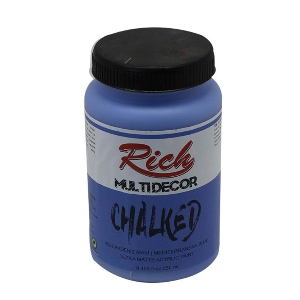 Rich Multi Decor Chalked Boya 250 Ml Akdeniz Mavi 4552