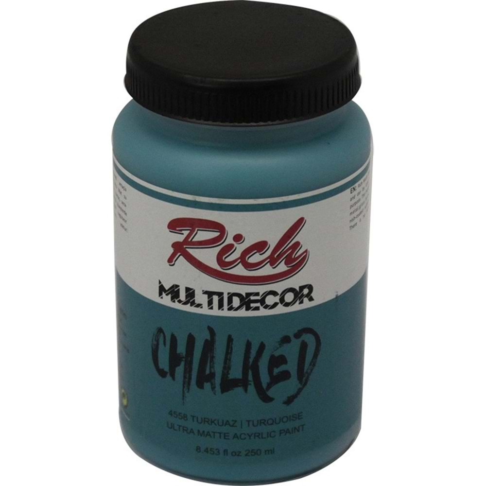 Rich Multi Decor Chalked Boya 250 Ml Turkuaz