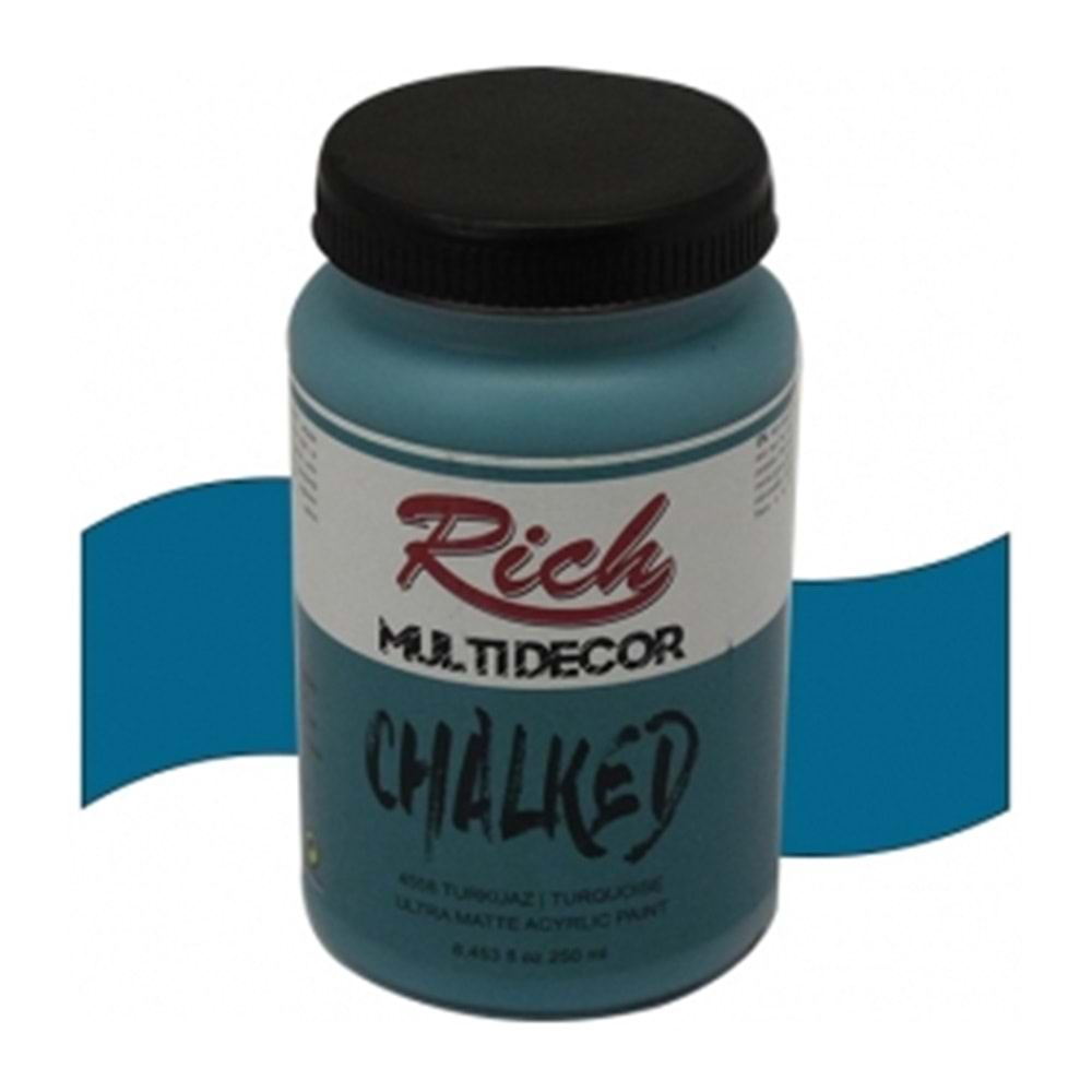 Rich Multi Decor Chalked Boya 250 Ml Turkuaz