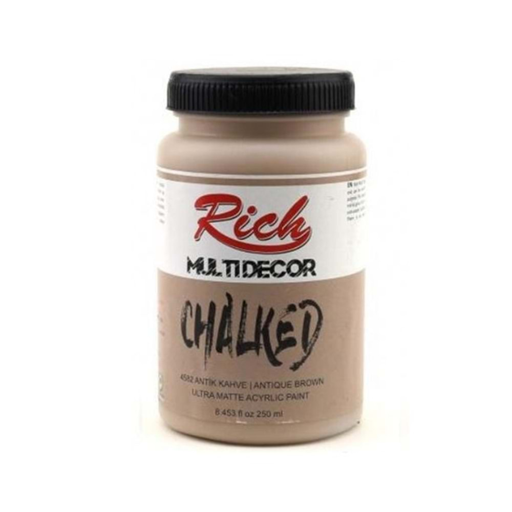 Rich Multi Decor Chalked Boya 250 Ml Antik Kahve 4582