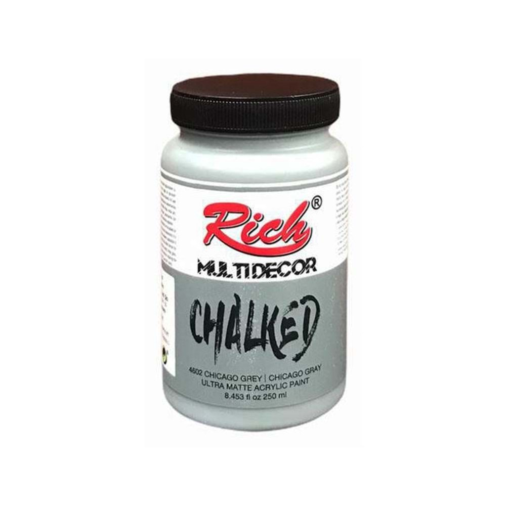 Rich Multi Decor Chalked Boya 250 Ml Chıcago Gray 4602