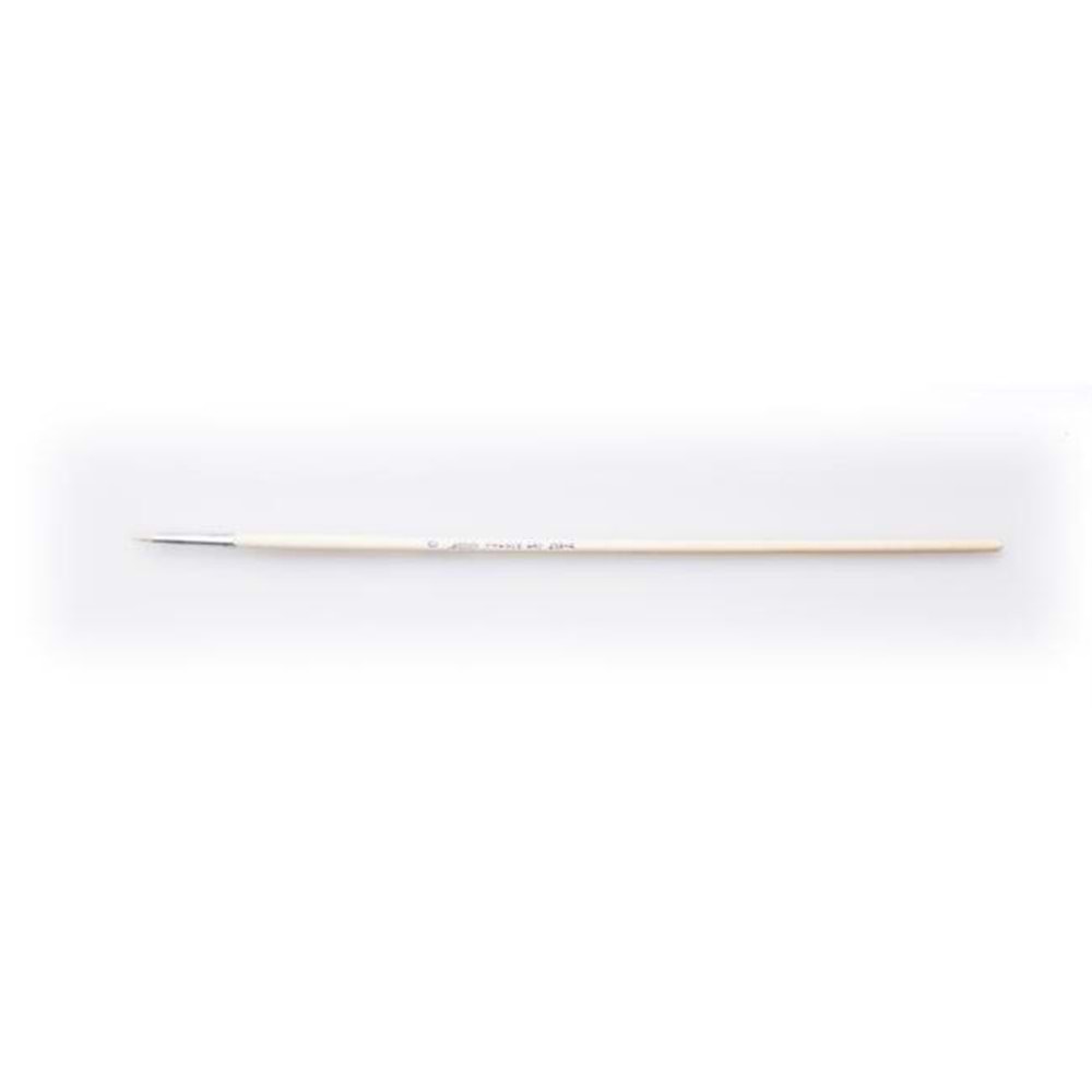 Pebeo Seri 258R Yuvarlak Beyaz Bristle Kıl Fırça No:0