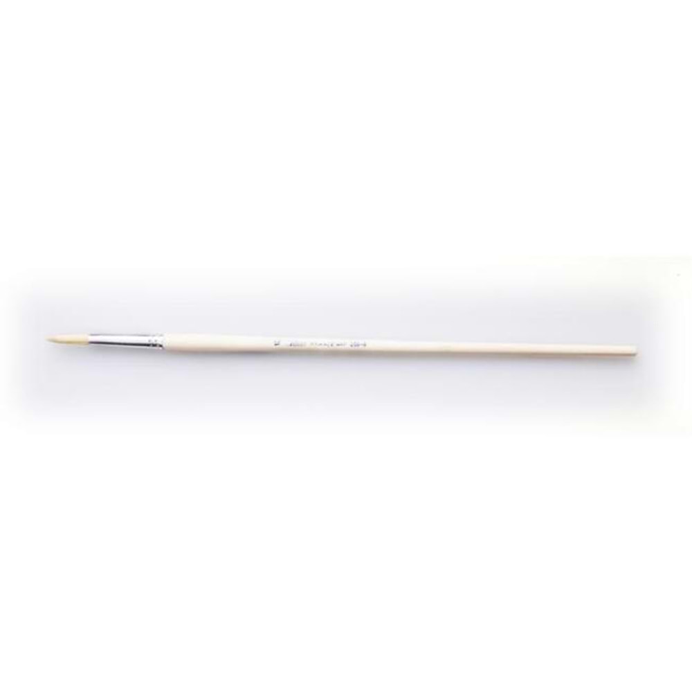 Pebeo Seri 258R Yuvarlak Beyaz Bristle Kil Firça No:10