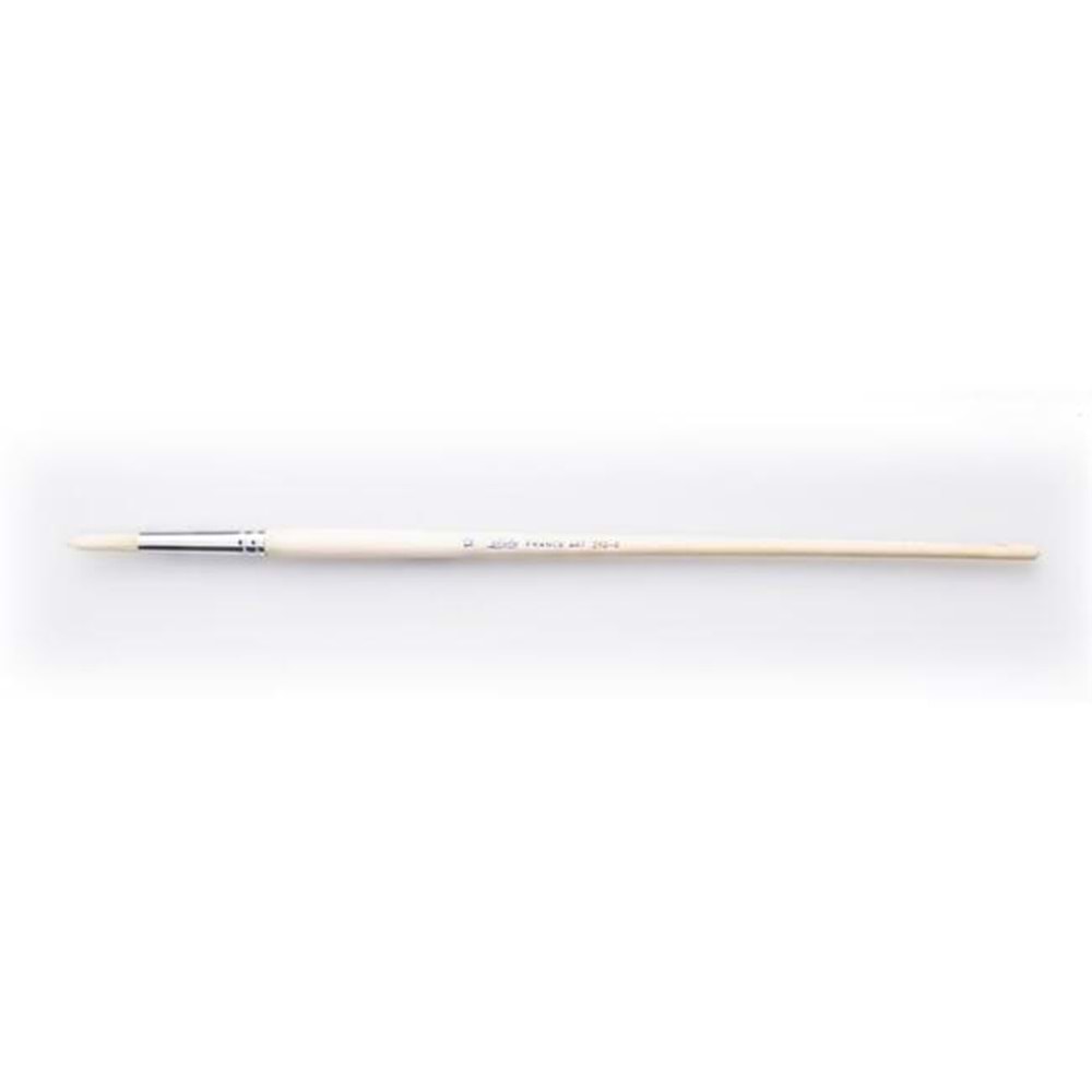 Pebeo Seri 258R Yuvarlak Beyaz Bristle Kil Firça No:12
