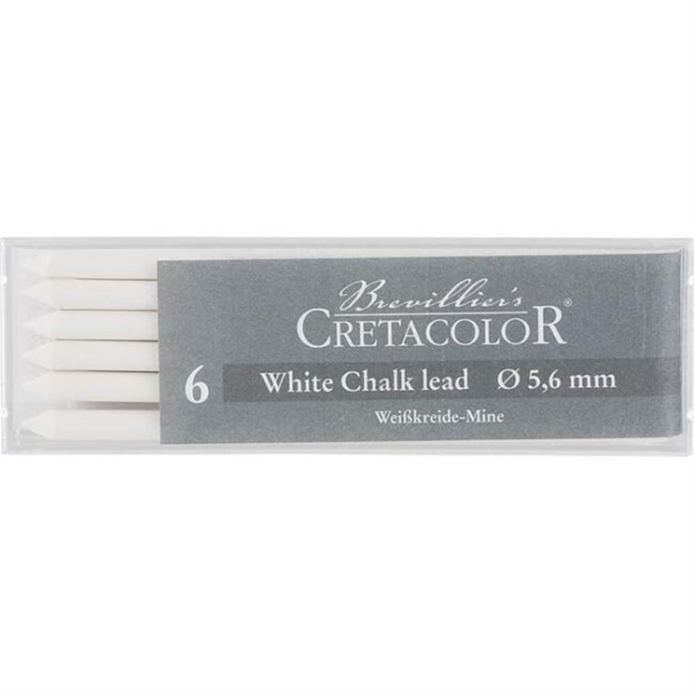 Cretacolor Portmin Yedek Uç Kömür Fuzen Çubuk 5.6 mm N:26152 Soft Beyaz Tek Fiyatıdır