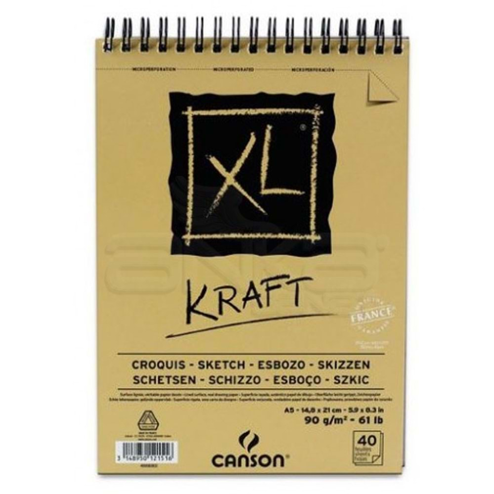 Canson XL Kraft Defter A5 90 g 40 Yaprak