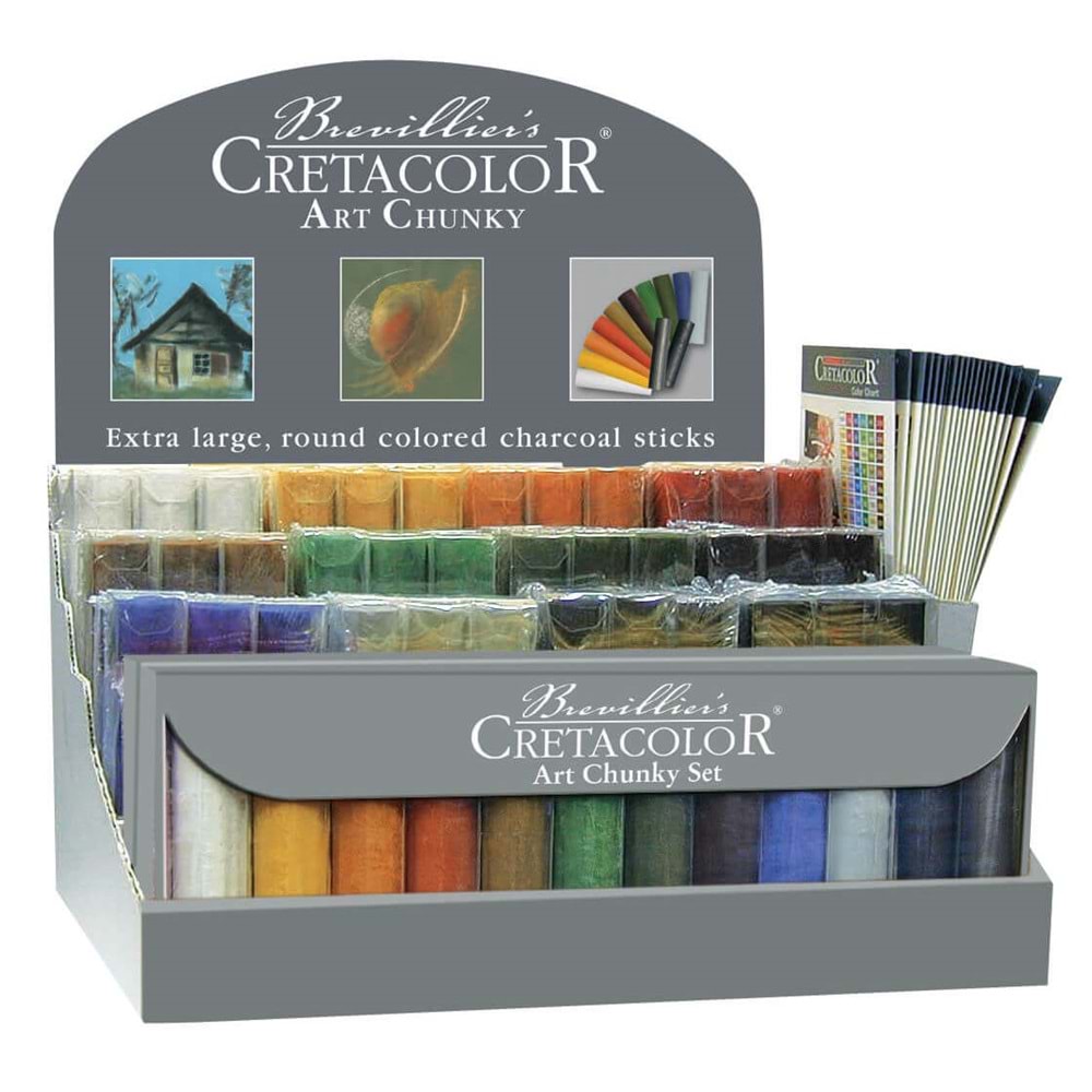 Cretacolor Chunky Renklendirilmiş Kömür Çubuk 18x80 mm Payne’S Grey