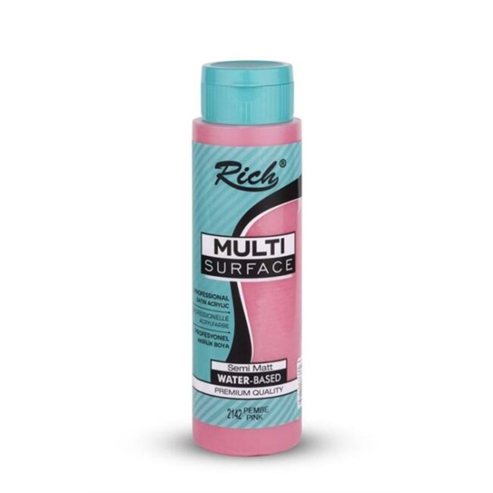 Rich Multi Surface Akrilik Boya 500 ml Pembe