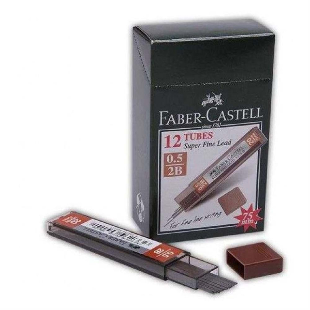 Faber-Castell Super Fine Min 0.5mm 2B 75mm (24 min/tüp)