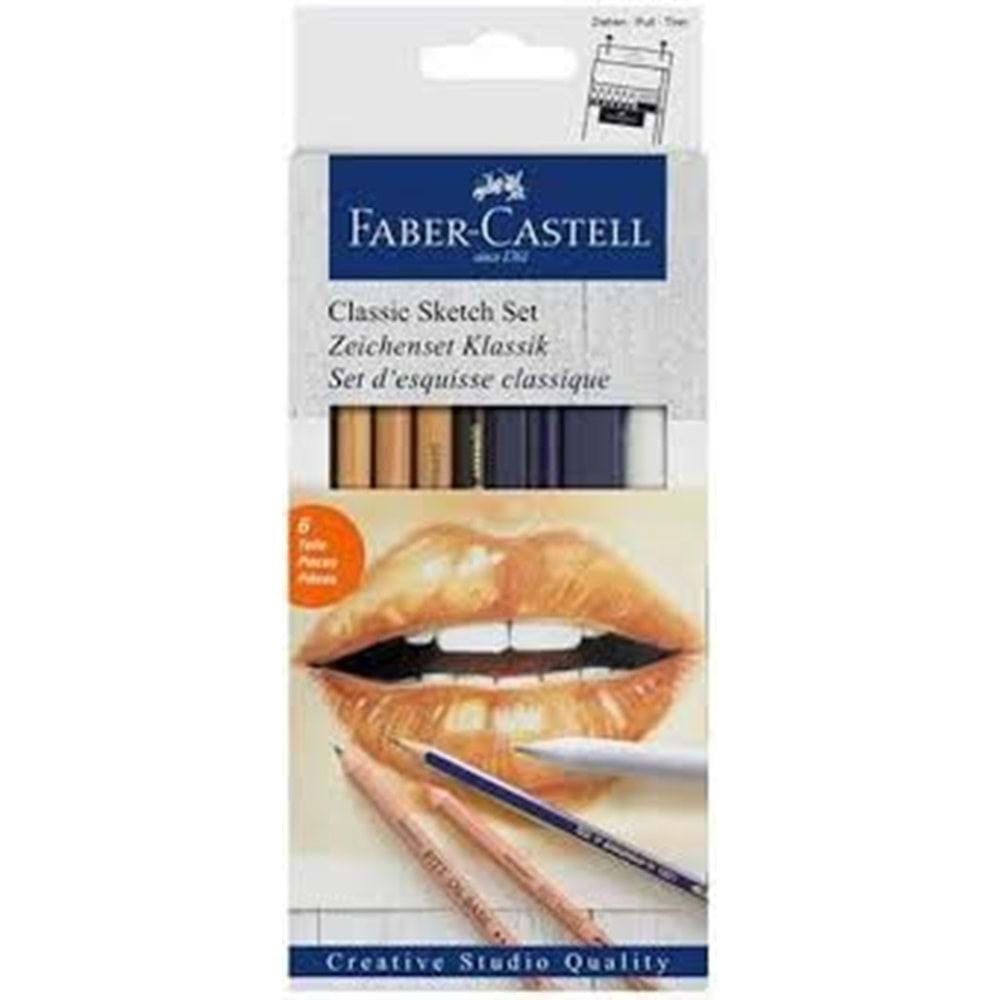 Faber Castell Classic Sketch Eskiz Seti 6’lı