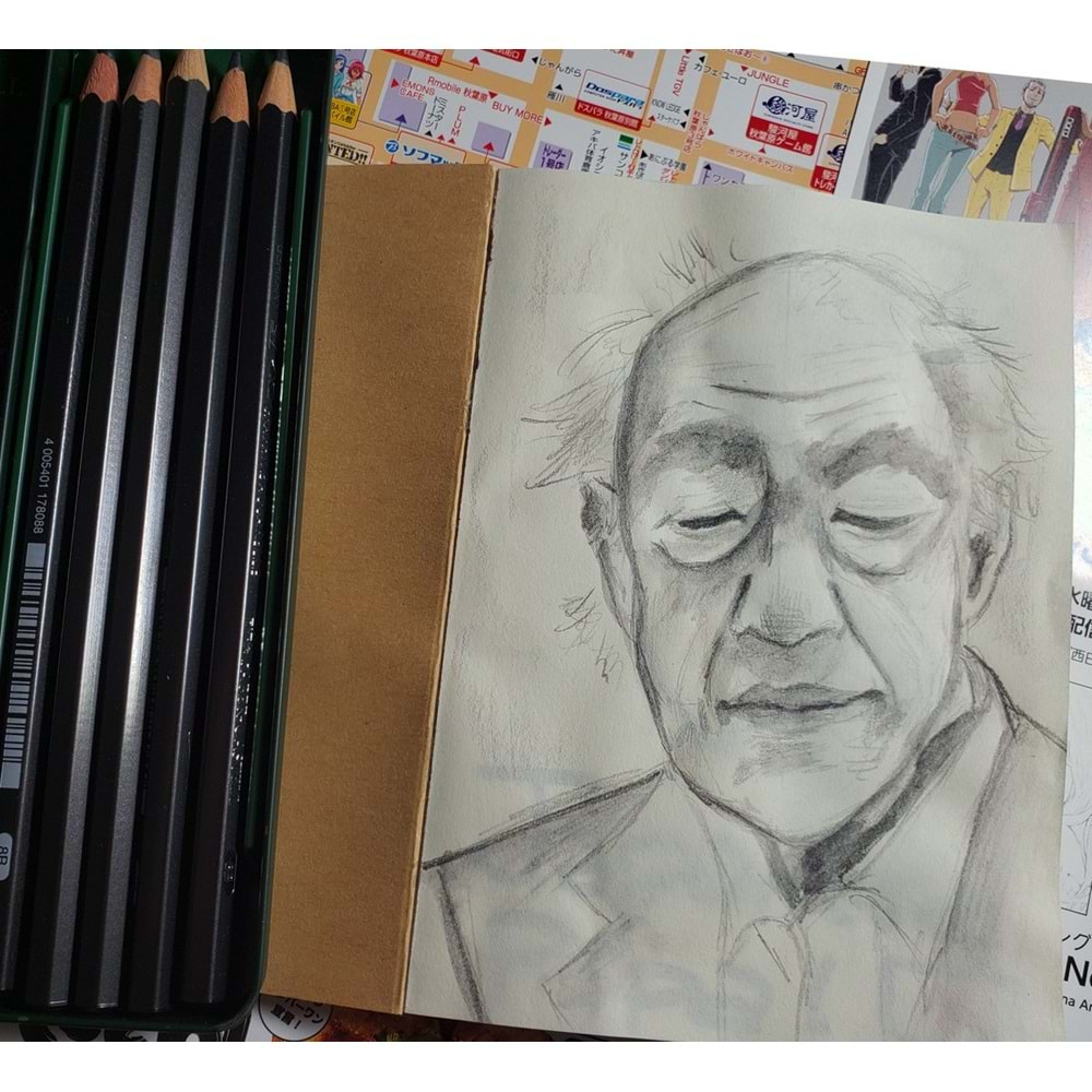 Faber Castell Graphite Aquarelle Suda Çözünür Çizim Kalemi HB