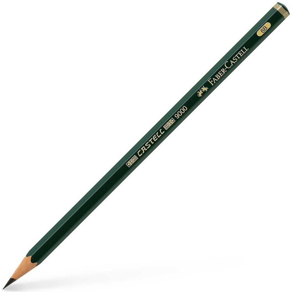 Faber Castell 9000 Dereceli Kurşun Kalem 6B