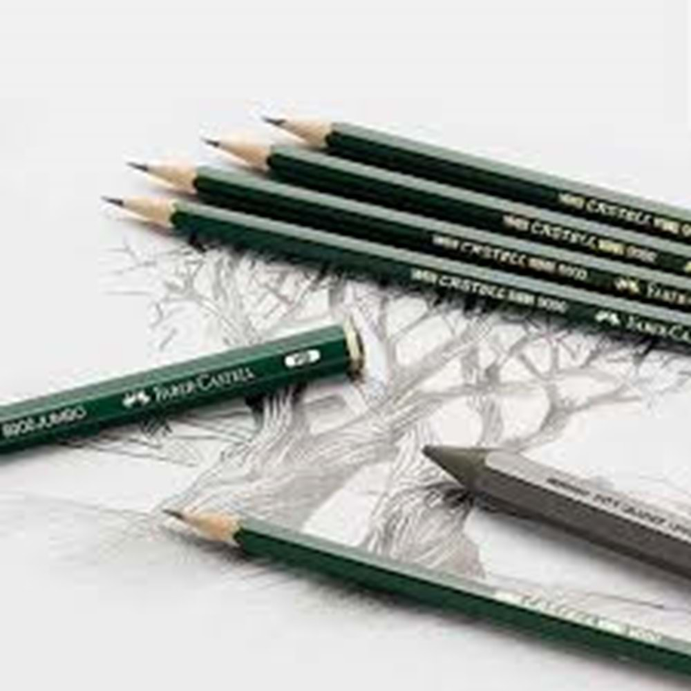 Faber Castell 9000 Dereceli Kalem 6'lı Set (HB,B,2B,4B,6B,8B)119063