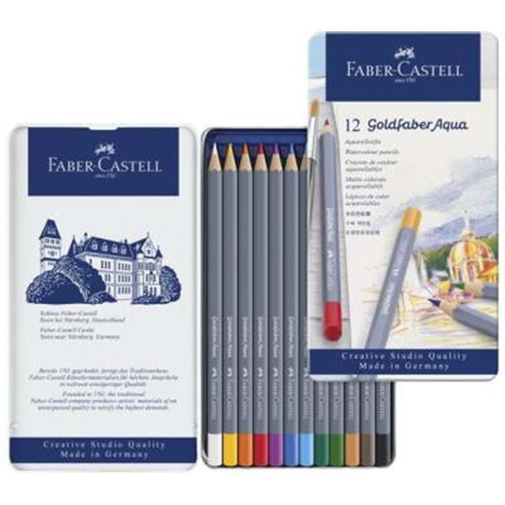 Faber Castell Goldfaber Aquarel Boya Kalemi 12 Renk