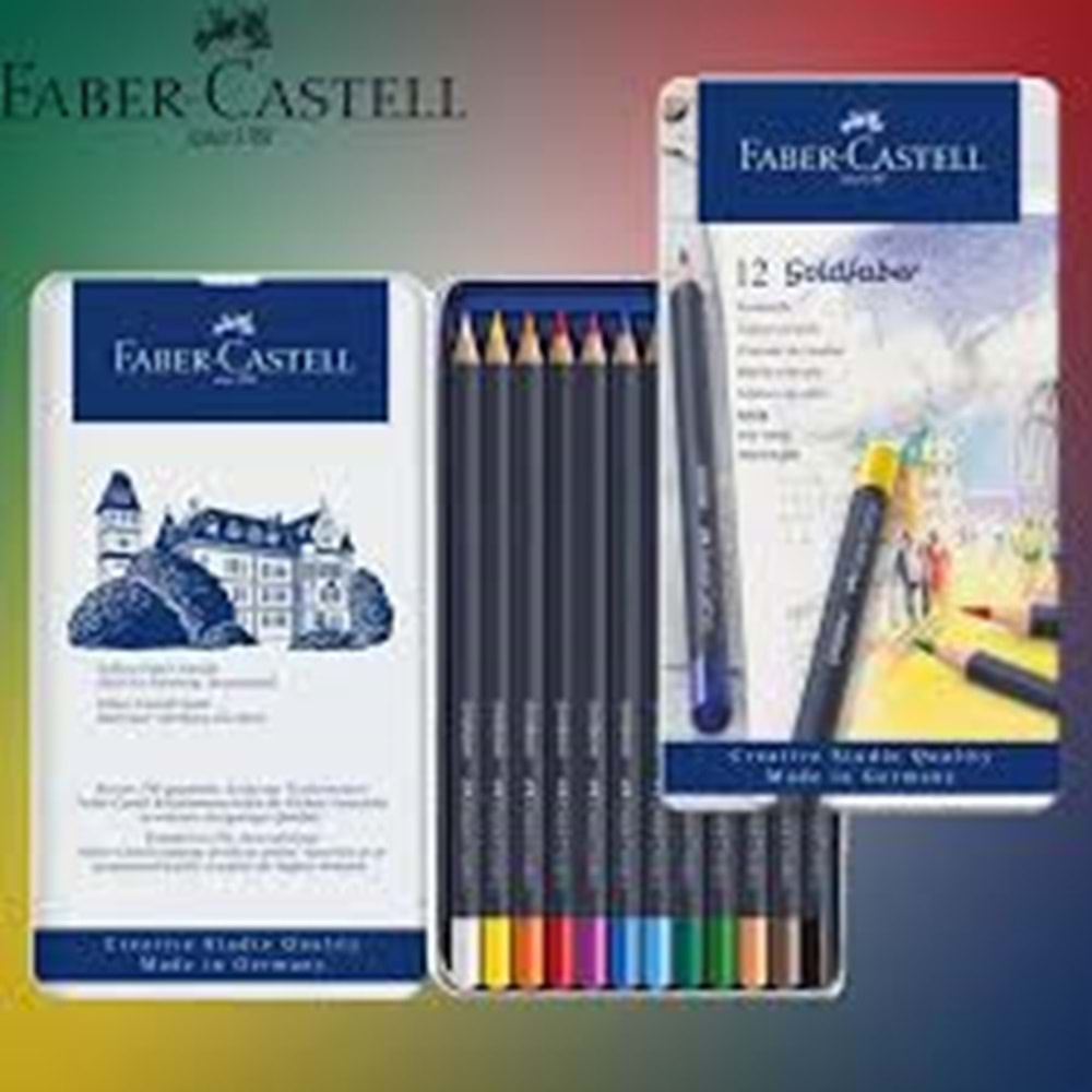 Faber Castell Goldfaber Kuru Boya Kalemi 12 Renk