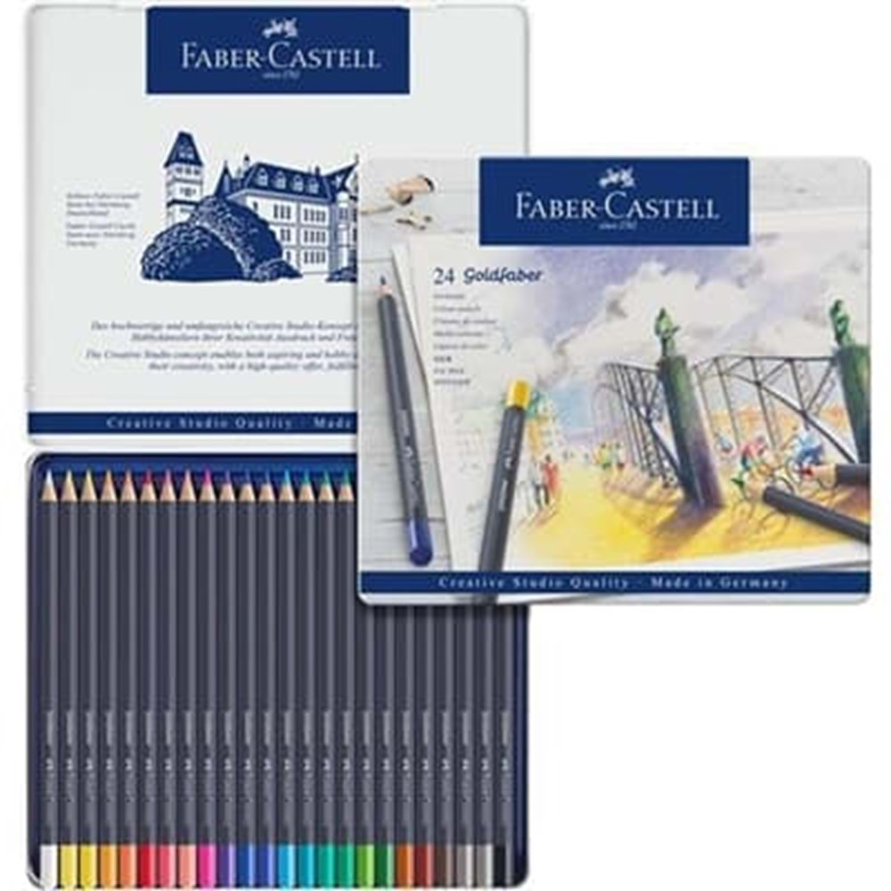 Faber Castell Goldfaber 24’lü Kuru Boya Kalem Seti