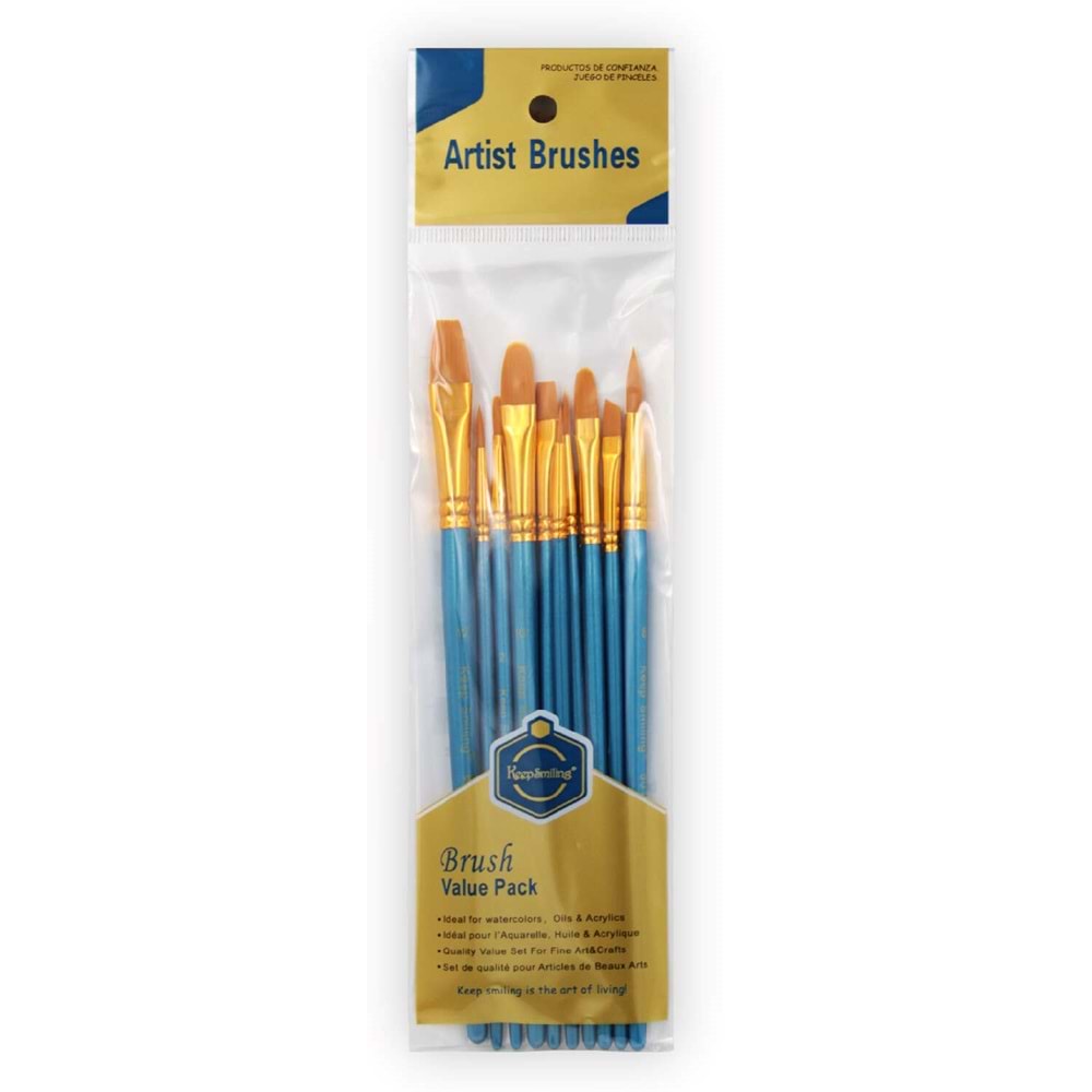 Keep Smiling Sentetik Fırça Seti 10’lu G115