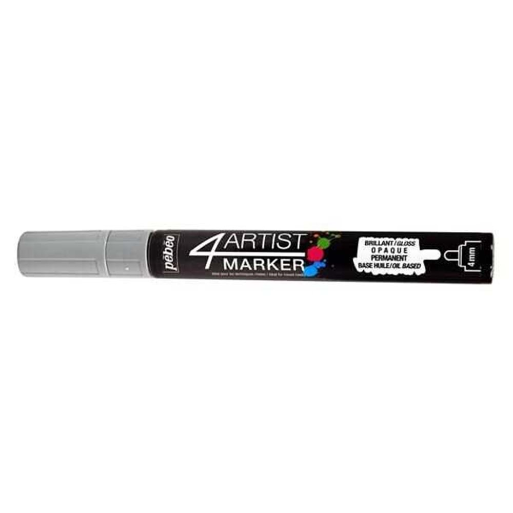 Pebeo 4Artist Oil Marker Yağlıboya Kalemi 4mm Yuvarlak Uç Grey