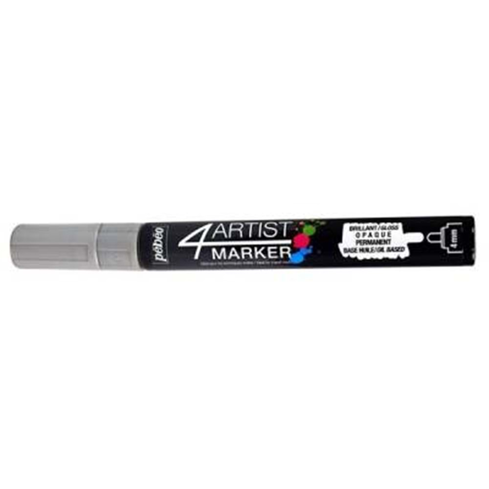 Pebeo 4Artist Oil Marker Yağlıboya Kalemi 4mm Yuvarlak Uç Silver