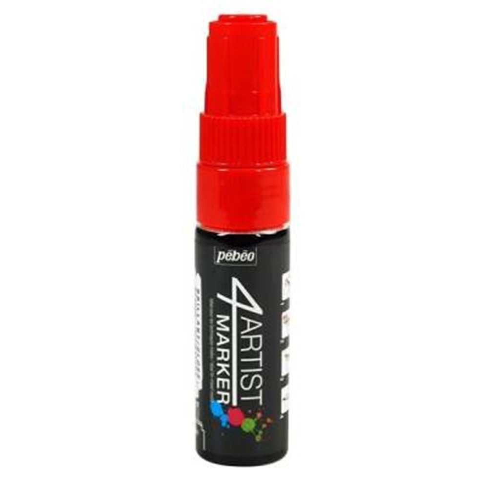 Pebeo 4Artist Oil Marker Yağlıboya Kalemi 8mm Kesik Uç Kırmızı