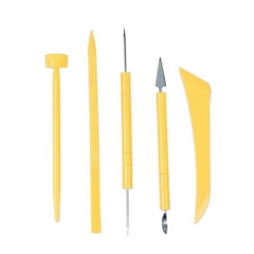 Art Tuval Plastik Seramik Hamuru Şekillendirme Seti 5'li TS-5A