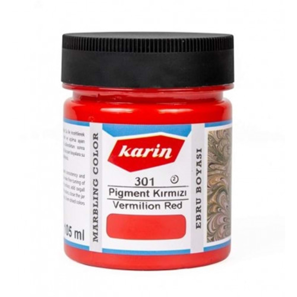 Karin Geleneksel Ebru Boyası 301 Pigment Kırmızı 105 Ml