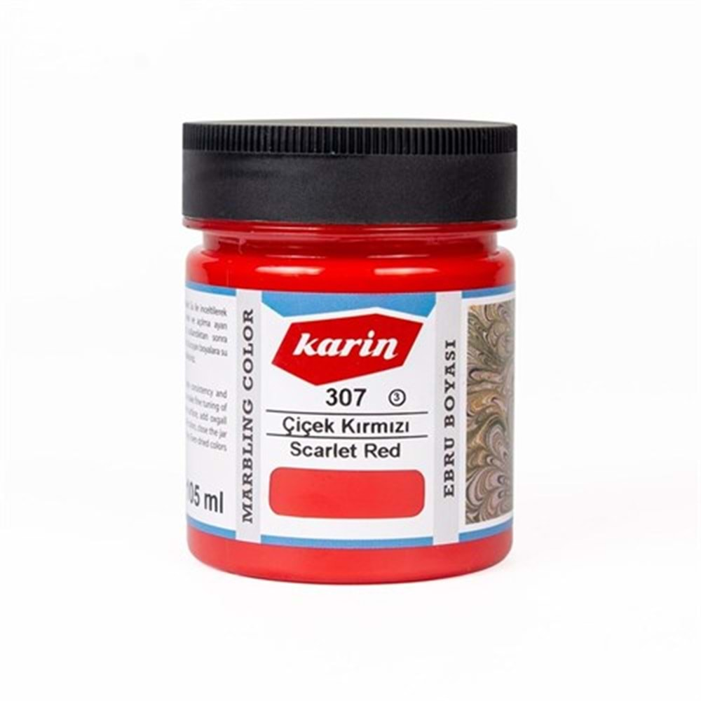 Karin Ebru Boyası 307 Çiçek Kırmızı 105 Ml