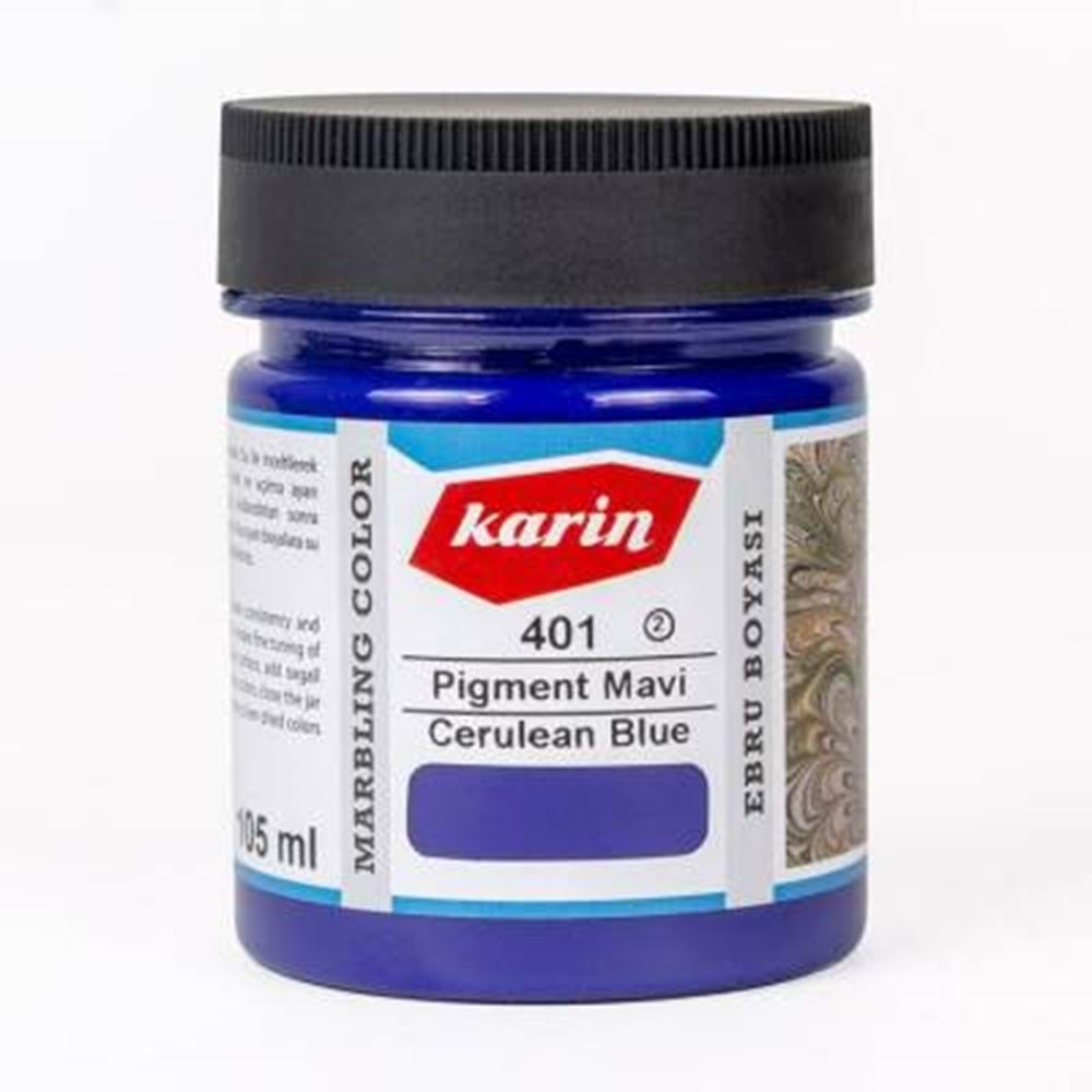 Karin Ebru Boyası 401 Pigment Mavi 105 Ml