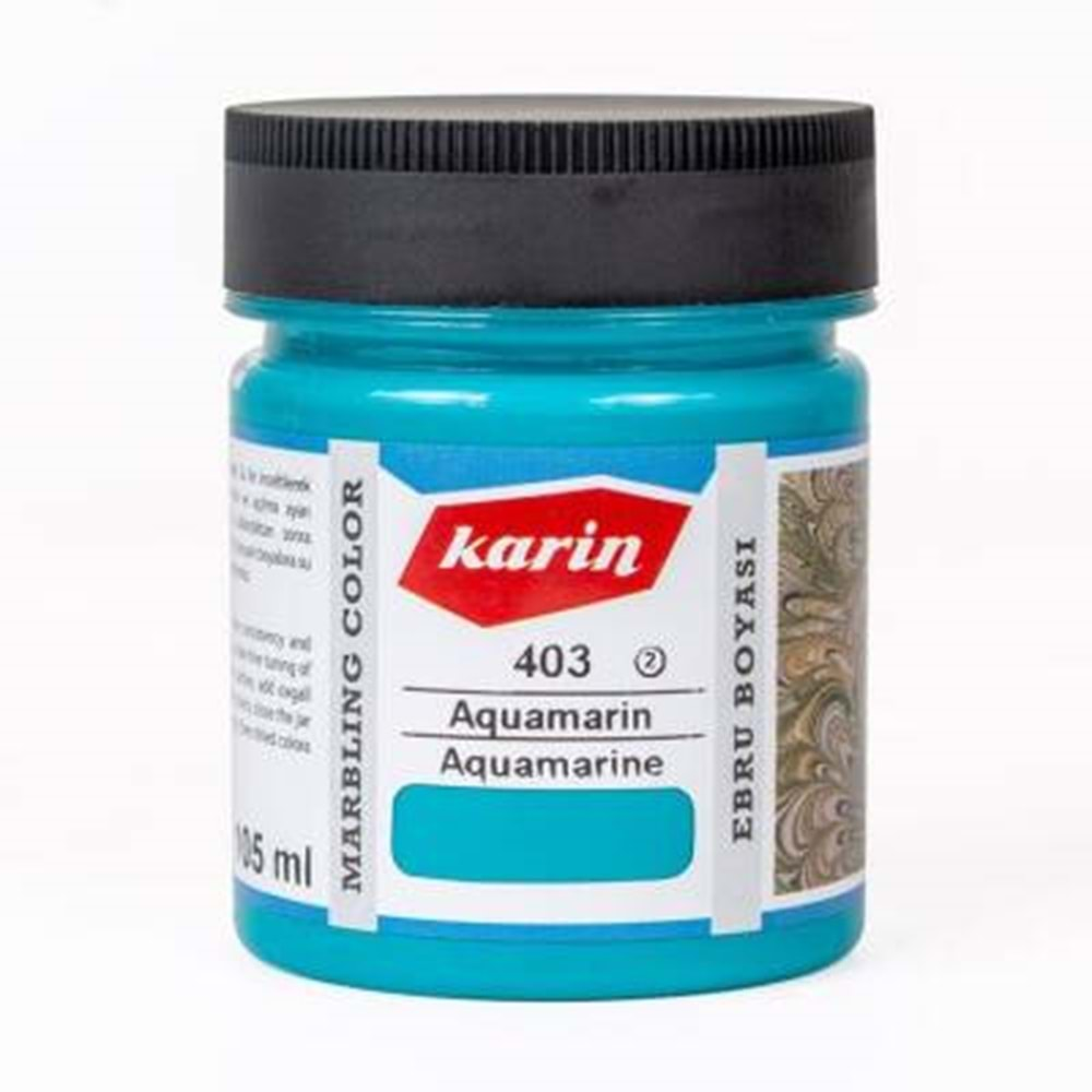 Karin Geleneksel Ebru Boyası 403 Aquamarin 105 Ml