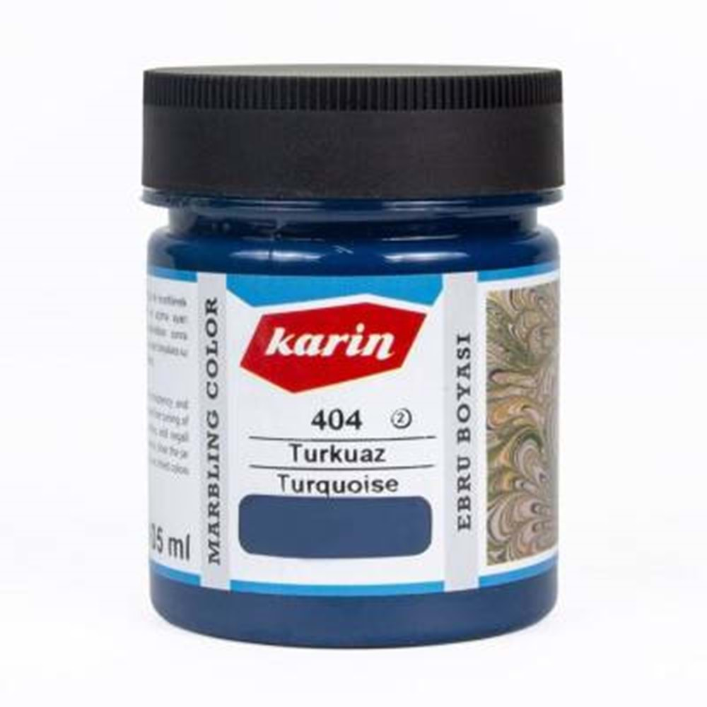 Karin Geleneksel Ebru Boyası 404 Turkuaz 105 Ml