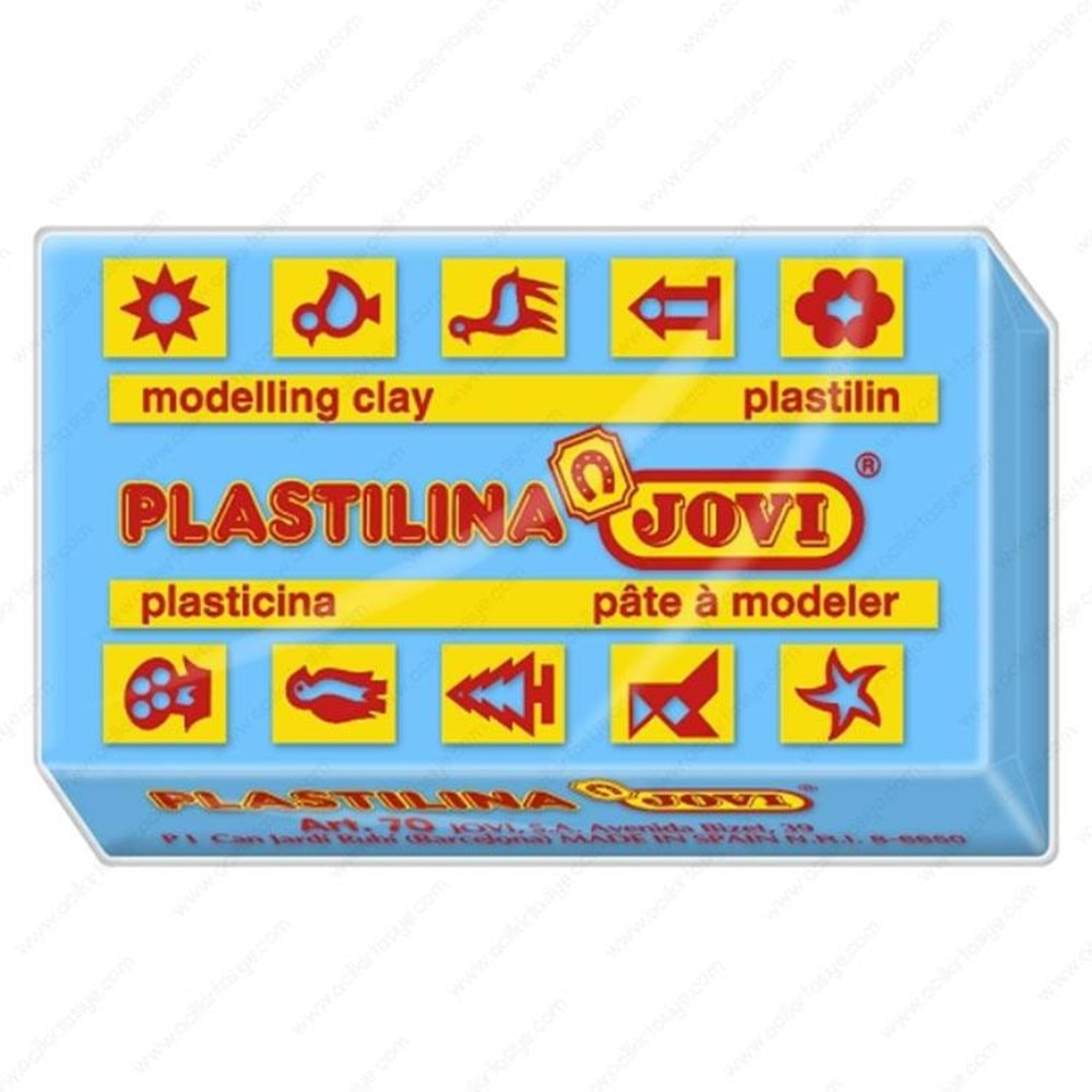 Jovi Plastilina Kurumayan Oyun Hamuru Açık Mavi 50 Gr