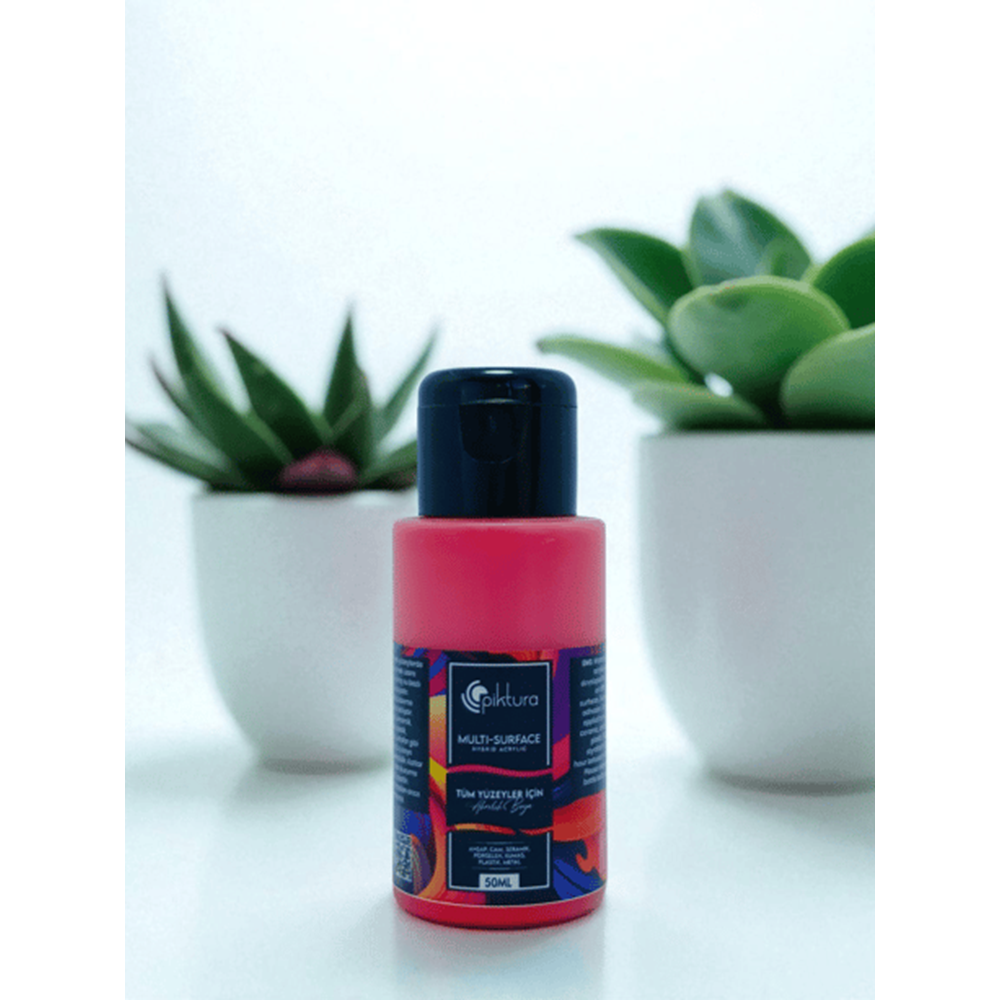 Piktura Akrilik Multisurface Boya 50Ml Kırmızı